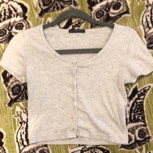 Grey Zelly Brandy Melville Top